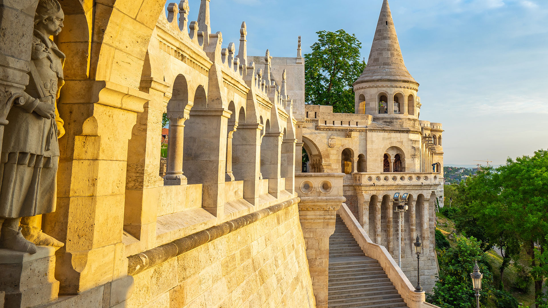 Image of buildings in Hungary.